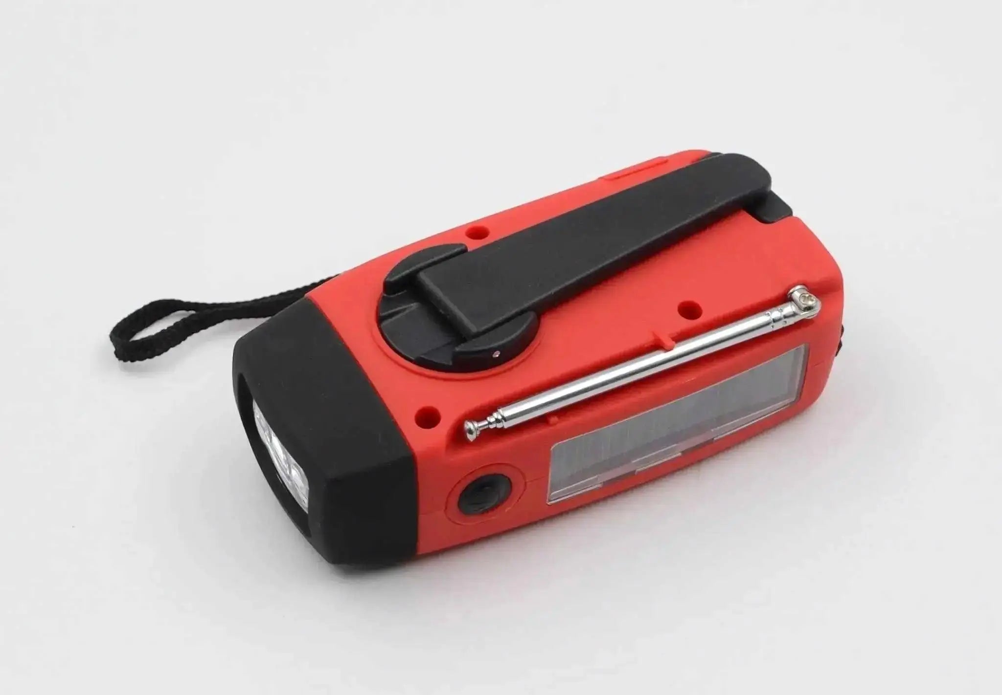 Radio Korbowe z Latarką i Panelem Słonecznym | AM/FM | Ładowanie USB | Survival Outdoor WarriorGear.eu
