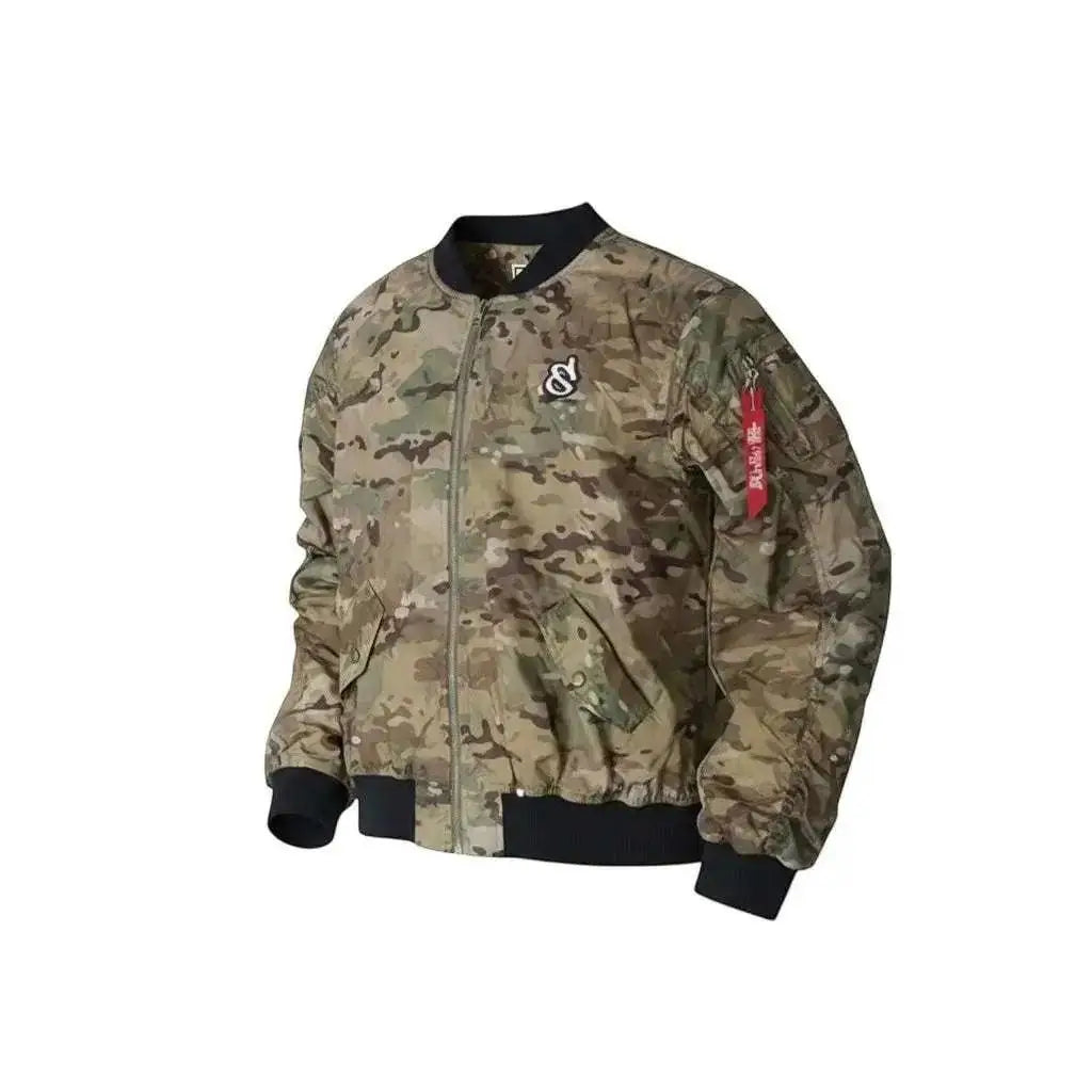 Damska Kurtka Bomberka Taktyczna/Outdoorowa - Kamuflaż Multicam | Wiatroodporna | Wygodna | Na Aktywność WarriorGear.eu