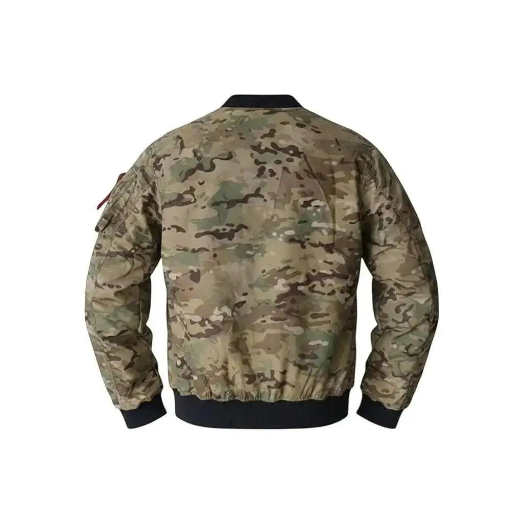 Damska Kurtka Bomberka Taktyczna/Outdoorowa - Kamuflaż Multicam | Wiatroodporna | Wygodna | Na Aktywność WarriorGear.eu