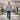 WarriorGear.eu men's blue stretch denim tactical jeans with reinforced knees and multiple pockets, worn by a model walking outdoors.