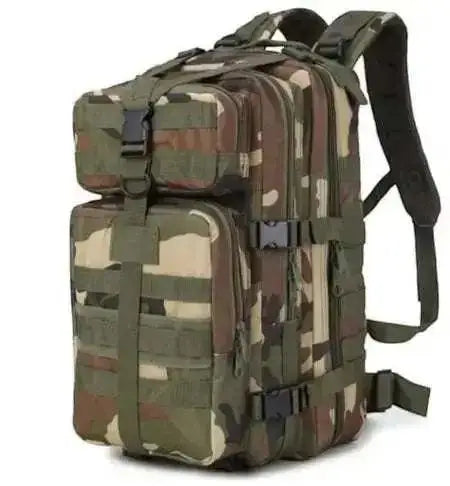 Plecak taktyczny militarny 30L wodoodporny z systemem Molle w kolorze Army Green do survivalu i outdooru