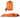 WarriorGear.eu orange emergency bivvy survival bag with drawstring and whistle, shown both packed and deployed around a person.